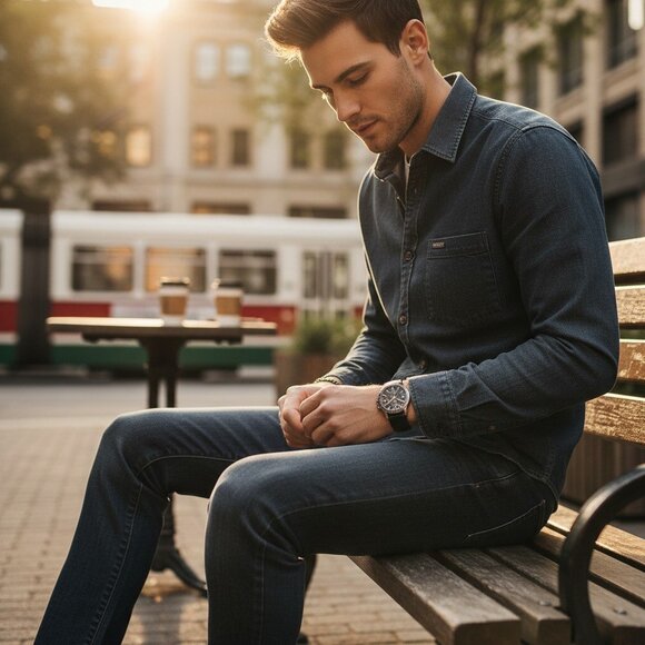 Vans jeans homme Customade for you taille 34 denim bleu foncé - Picture 1 of 9